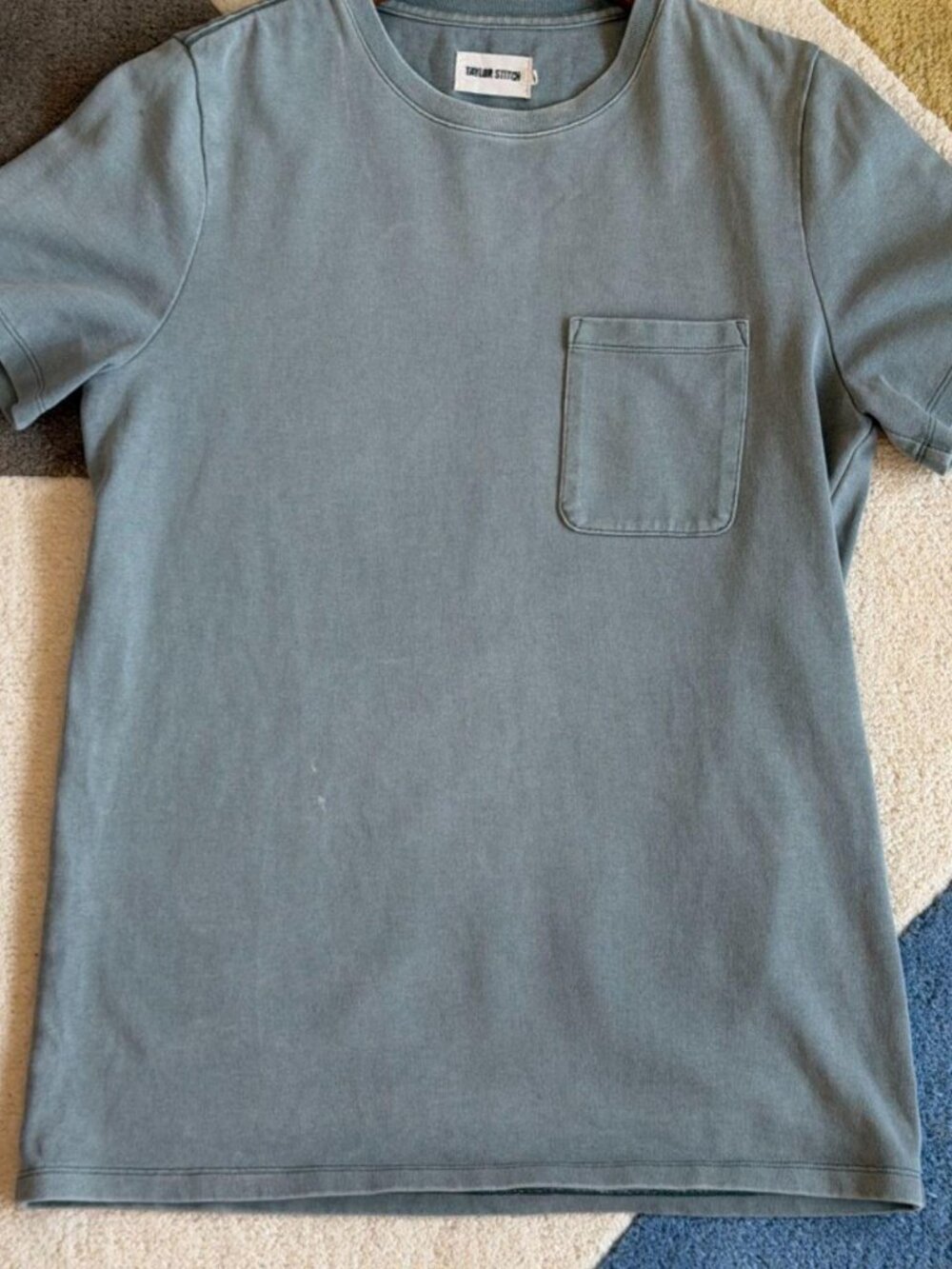 Taylor Stitch Heavy Bag Tee Blue